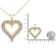 2.00ctw Diamond Heart 14K Yellow Gold Over Sterling Silver Pendant
Necklace with 18" Chain