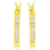14K Yellow Gold Over Sterling Silver 1/4ctw Diamond Leverback 3/4"
Inch Hoop Earrings