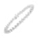 Sterling Silver 1.0ctw Prong-Set Diamond Link Bracelet