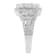 14K White Gold 2 1/4ctw Diamond Cocktail Cluster Ring (G-H Color, SI2-I1
Clarity) - Size 7