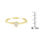 14K Yellow Gold Over Sterling Silver 1/20ctw Diamond Miracle Set Ring
(J-K Color, I1-I2 Clarity)