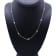14K White Gold 1.00ctw Bezel Set Round Diamond Marquise Shaped Milgrain
Station Collar Necklace