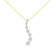 2.00ctw Baguette and Round Brilliant Cut Diamond 14K Yellow Gold Pendant
with Chain