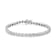 Rhodium Over Sterling Silver 1.0 Cttw Diamond Tennis Bracelet (I-J, I3)