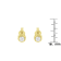 10K Yellow Gold 0.30ctw Round Brilliant-Cut Near Colorless Diamond
Bezel-Set Stud Earrings