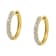 10K Two-Toned Gold Diamond Hoop Earring 1/2ctw