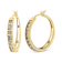 14K Yellow Gold Plated .925 Sterling Silver 1.0 Cttw Champagne Diamond
Hoop Earrings with Snap Post