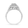 0.33ctw Miracle-Set Round Diamond Sterling Silver Ring