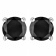1.00ctw Round-Cut Black Diamond Sterling Silver Stud Earrings