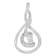 10K White Gold Espira 1/8ctw Round Cut Diamond Layered Spiral Pendant
w\chain(I-J, I1-I2)