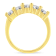 14K Yellow Gold Over Sterling Silver 1.0ctw Diamond 5 Stone Ring (J-K
Color, I1-I2 Clarity)