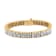 14K Yellow Gold 8 5/8ctw Baguette and Princess Cut Diamond Eternity Bracelet