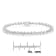 Sterling Silver 1/2ct TDW Rose-Cut Diamond Tennis Bracelet (I-J,
I3-Promo) - 7"