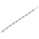 .925 Sterling Silver 7x7 mm Cushion Cut Prasiolite and 1/20ctw Round Cut
Diamond Tennis Bracelet
