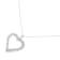 0.25ctw Diamond Open Heart Sterling Silver Necklace