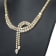 14K Yellow Gold 17.0ctw Diamond Double Row Lariat Tennis Necklace with
Pear Shape Diamond Drop Tips