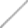 14K White Gold 1.0ctw Lab Grown Diamond Round Miracle Plate and
"S" Link Tennis Bracelet