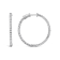 14K White Gold 1 3/4 Cttw Lab Grown Diamond Inside Out Hoop Earrings
(G-H Color, VS2-SI1 Clarity)