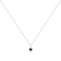 Sterling Silver 1/3ctw Black Diamond Solitaire 18" Pendant
w\chain(Black Color, I1-I2 Clarity)