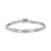 Sterling Silver .20ctw Round-Cut Diamond "X" Link Bracelet