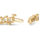 14K Yellow Gold Over Sterling Silver 1.0ctw Diamond C-Shaped Link
Bracelet (I-J Color, I3 Clarity)