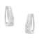 14K White Gold 1/4ctw Channel-Set Brilliant Round-Cut Diamond Hoop Earrings