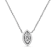 0.10ctw Marquise Diamond Miracle-Set Solitaire 10K White Gold Necklace