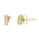 14k Yellow Gold 1/4ctw Diamond Earrings