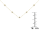 10K Two-tone Gold Over Sterling Silver Diamond Station Necklace (1/2
cttw, K-L Color, I2-I3 Clarity)