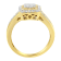 10K Yellow Gold Diamond Cocktail Ring (5/8ctw, H-I Color, SI2-I1 Clarity)
