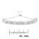 Sterling Silver Round-Cut Diamond X and Tapered Bar Miracle-Set Bolo Bracelet