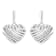 Sterling Silver Heart Diamond Accent Puff Earrings (I-J, I1-I2)
