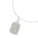 Sterling Silver 1.0ctw Diamond Block Pendant w\chain(I-J, I3-Promo)