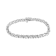 Sterling Silver 1.0ctw Brilliant Round-Cut Diamond "X" Link Bracelet