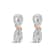 10K Two-tone Gold 1/3 Cttw Diamond Infinite and Ribbon Hoop Earrings
(H-I Color, I1-I2 Clarity)