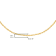 Solid 10K Gold 0.5mm Rope Chain Unisex Necklace - Size 18"