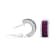 Black Rhodium Over 18K White Gold 3/4 Cttw Round Diamonds and Ruby
Huggie Hoop Earrings