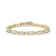 2.00ctw Invisible-Set Princess Cut Diamond 10K Yellow Gold  Tennis Bracelet