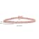 10K Rose Gold Over Sterling Silver 1.0 Cttw Round-Cut Diamond Tennis Bracelet