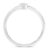 Sterling Silver 1/20 Carat Diamond Petite Promise Ring (J-K Color, I1-I2 Clarity)