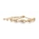 14K Yellow Gold Over Sterling Silver 1/10ctw Diamond Infinity Shaped
4”-10” Adjustable Bolo Bracelet