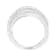 Sterling Silver 1/4ctw Prong Set Round-Cut Diamond Bypass Ring (I-J
Color, I1-I2 Clarity)