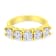 14K Yellow Gold Over Sterling Silver 2.0ctw Diamond 5 Stone Ring (J-K
Color, I1-I2 Clarity)