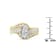 14K Yellow Gold Mixed Shapes Diamond Bypass Ring (1 cttw, H-I Color,
SI1-SI2 Clarity)
