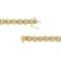 2.00ctw Round Diamond Cluster "X" 10K Yellow Gold Over
Sterling Silver Tennis Bracelet