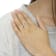 1/8ctw Diamond Accent Open Heart Leaf Curvy Bypass Sterling Silver Band