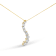 14k Yellow Gold 3.0ctw Mixed Cut Diamond Journey 18" Pendant With
Chain(I-J Color, I2-I3 Clarity)