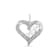 Sterling Silver 1/4ctw Diamond Engraved Mom in Heart Pendant
w\chain(I-J, I3)