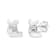 0.10ctw Round Cut Diamond Sterling Silver Earrings