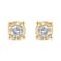 0.20ctw Round Near Colorless Diamond 10K Yellow Gold Over Sterling
Silver Stud Earrings